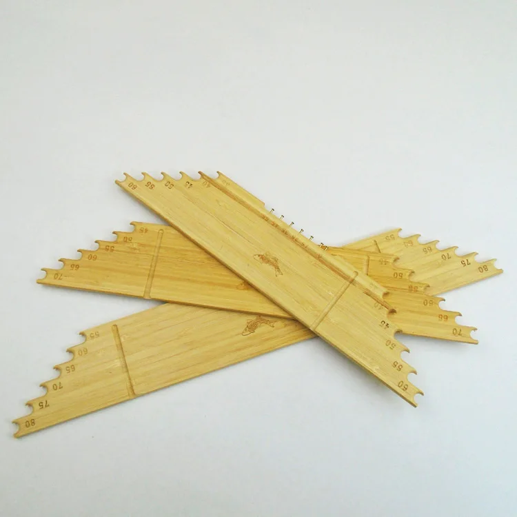 

Sub-line Ruler Line Measurement Board 50cm60cm70cm80cm 90cm with Hook from Bamboo Board-Measuring Curve Tooth Fishing Gear