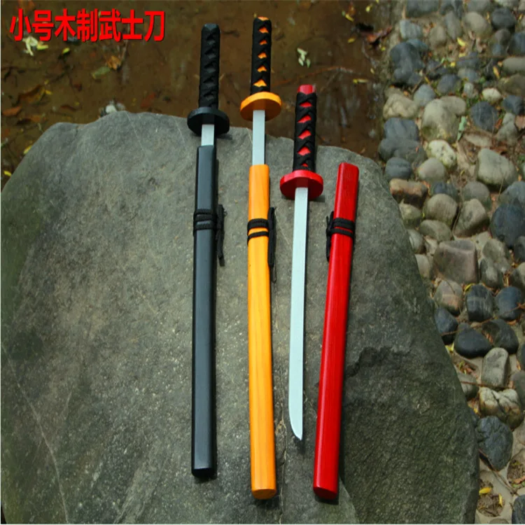 

Scenic Area Hot Selling Toy Sword Small Samurai Sword Toy Wooden Wu Soil Knife Dongyang Knife CHILDREN'S Toy Is Not Open Edge
