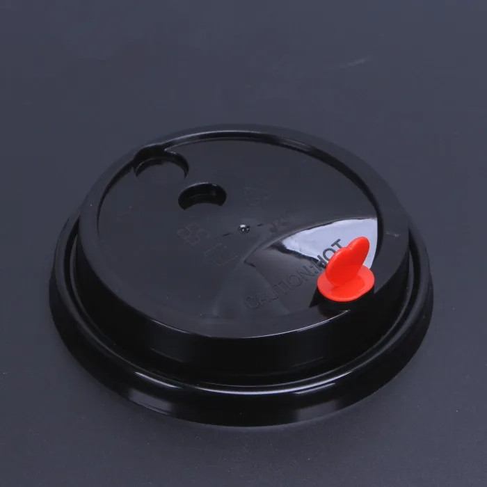 black lid 50 шт. 90 калибра одноразовые, для молока чашки чая Матовые прозрачные чашки 500 мл сок упаковка чашки толстый пластиковый стаканчик с крышкой для кубиков льда - Цвет: black lid