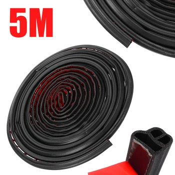 

1pc 5M Auto Door Rubber Seal Strip Car Sealer L-type Trunk Edge Seals Strips Sealing Adhesive Sticker Soundproofing Weatherstrip