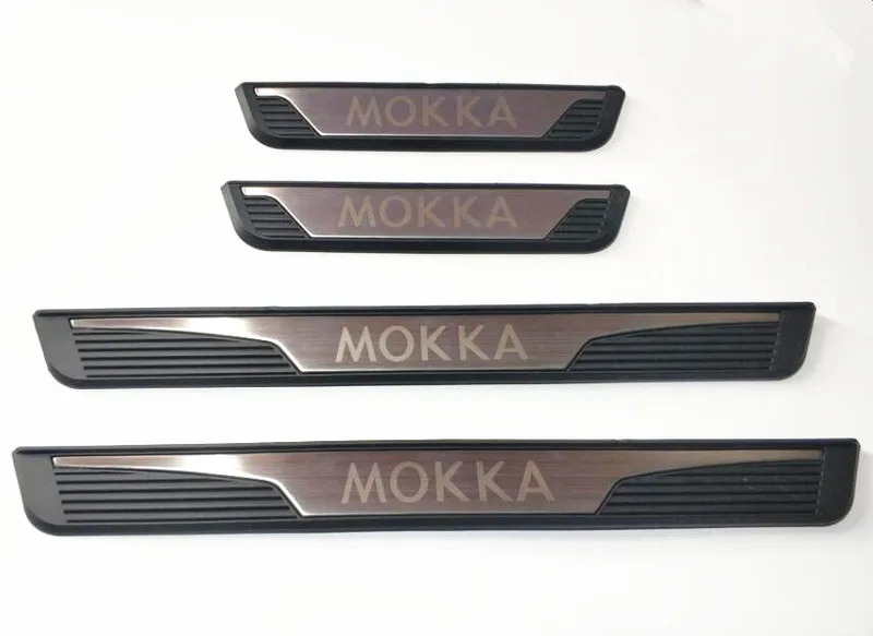 Auto exterior scuff plate door sill pedal for Opel Mokka 4pcs/lot stainless steel | Автомобили и мотоциклы