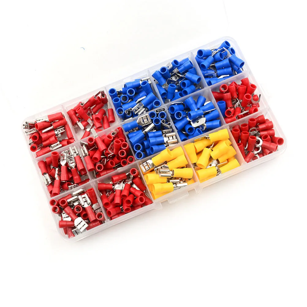280PCS/Lot Electrical Wire Connector Set Assorted Insulated Spade Crimp Terminal Assorted Crimp Terminals With Case