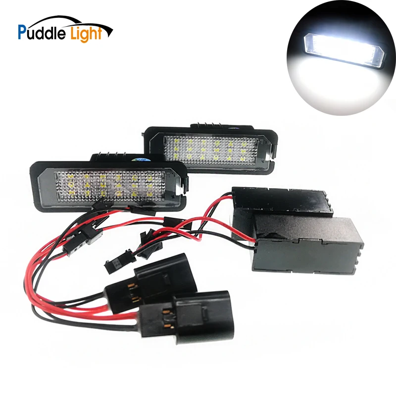 

2SMD Error Free Led License Number Plate Light Lamps For VW Golf5 Gol 4 Passat Polo CC Eos Sciroccol License Number Plate Light