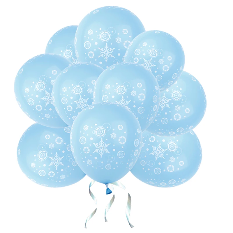 Рождественские снежные хлопья латексные шары 50 шт. 12 дюймов надувные воздушные шары Свадебные украшения для дня рождения воздушные шары