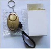 Portable Self Defense Alarm 130DB Personal Security Alarm Keychain With LED Lights Emergency Safety Alarm For Women, Men, Child gold
