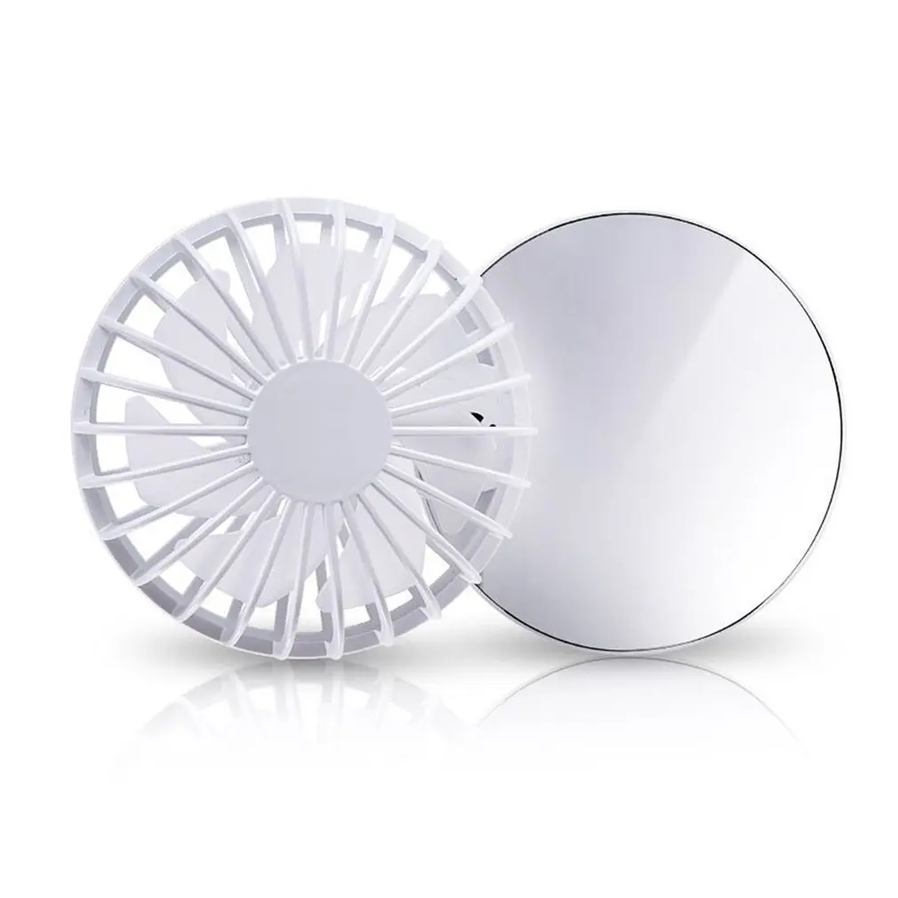 

Portable USB Adult Outdoor Travel Handheld Electric Fan Air Conditioner Cooler Cooling Fan for Summer With Mirror