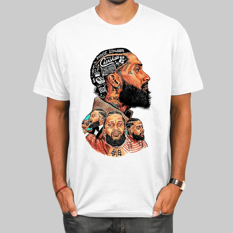 Nipsey Hussle футболка Летняя для мужчин футболки Рэппер Nipsey отдых в небесах хип хоп футболки Harajuku Топ уличная одежда