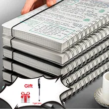 Caderno a5 mini caderno estudante de proteção para os olhos bobina livro mão ledger reunião negócios estudante notebook