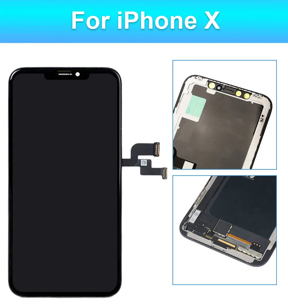 Original OLED LCD Display For iPhone 10 X XR XS Max Screen Replacement Incell TFT With 3D Touch Digitizer Assembly No Dead Pixel screen for lcd phones good