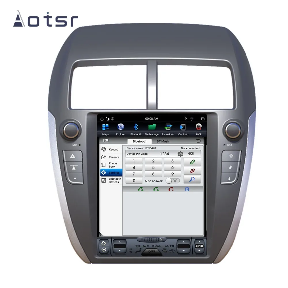 Flash Deal Android 8.1 Tesla Styel Car DVD Player GPS Navigation For Mitsubishi ASX RVR Outlander Sport 2010+ auto Stereo player Head unit 13