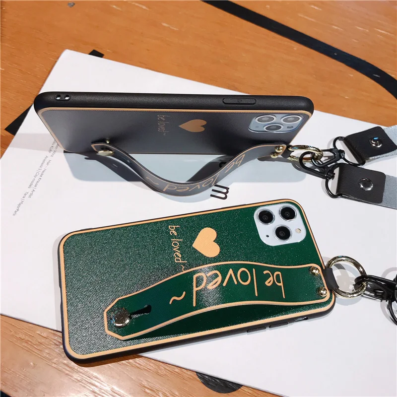 Чехол на запястье для телефона iPhone XS Max X XR чехол 7 8 6 6S Plus роскошный ремешок шею iphone
