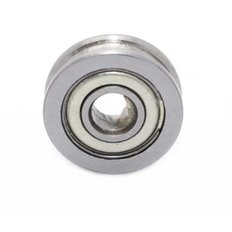 10pcs U604ZZ SZU4-13 604UU U Groove Deep Groove Ball Bearing 4x13x4mm Walking Guide Rail Bearings for 3D Printer