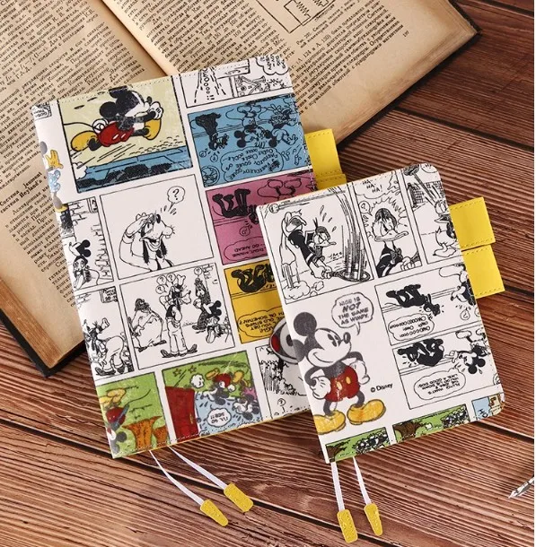 

2018 time design canvas hobo specifications cover handmade A6 A5 notebook stationery diaryhandbook Mickey Mouse
