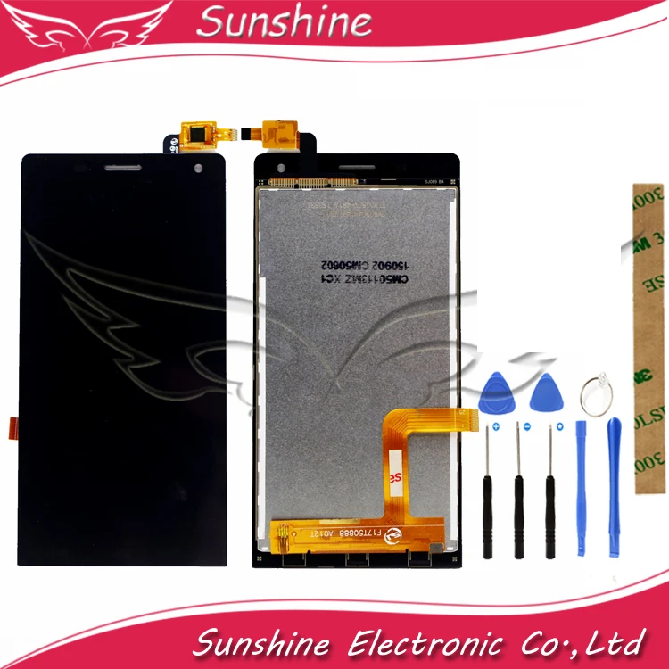 Ceny 5.0 cal ekran dotykowy dla Highscreen Verge wyświetlacz LCD z czujnikiem dotykowym kompletny montaż