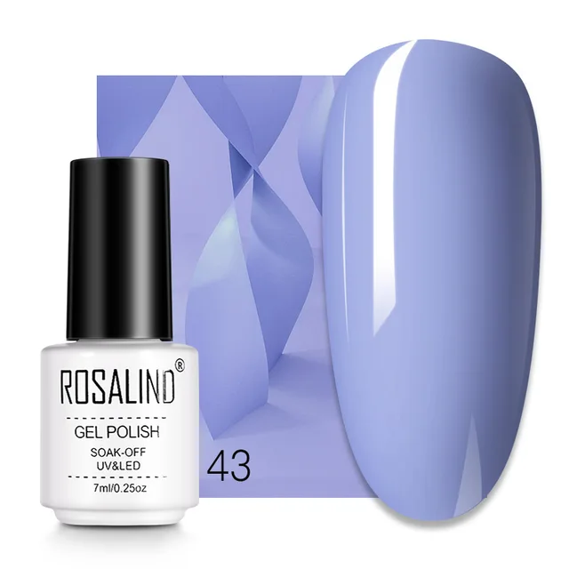 ROSALIND 7ML Nail Gel Polish Hybrid Varnishes All For Manicure Nails Art Base Top Coat UV Lamp Vernis Semi Permanent Varnishes RC43