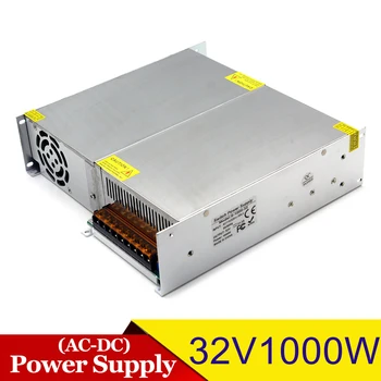 

Single Output Switching power supply 1000W 32V 31.3A Driver Transformers AC110V 220V TO DC32V SMPS for Led Lamp CCTV 3D Printer