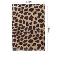 Леопардовый кошелек для монет мужской держатель для паспорта Досуг деньги банкет путешествия кошелек проверить подарки органайзер для документов Обложка для женщин 812