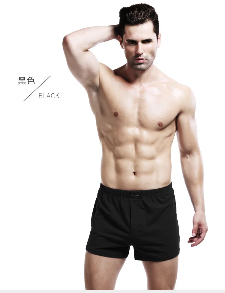 2pcs Mens Boxer Shorts Soft Stretch Knit Breathable Cotton Boys Men Underwear Boxers Long Panties Sleep Bottoms Plus Size