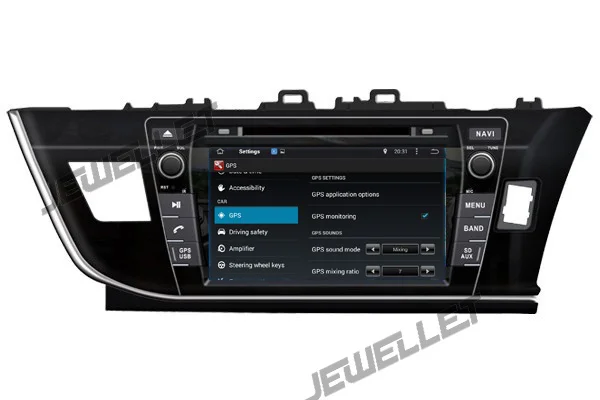 Discount Quad core 1024*600 HD screen Android 9.0 Car DVD GPS radio Navigation for Toyota Corolla 2014-2016 right hand drive 1