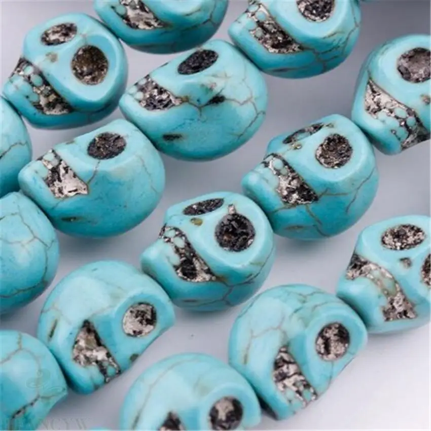 

10mm Turquoise Skeleton Scattered beads Round Craft Shining Spacer Accessorie Accessories Top Charm Lots Healing Natural