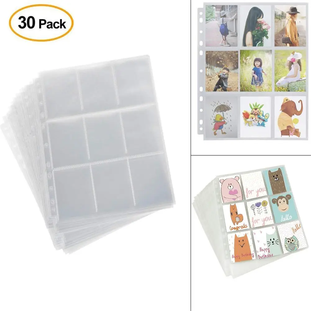 

270 9-Pocket Gaming/Trading Card Album Pages/Binder Sheets