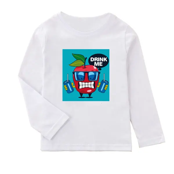Коллекция года, осенне-зимняя детская одежда футболки с длинными рукавами для мальчиков детская футболка с рисунком для мальчиков, свитшоты футболки для маленьких девочек - Цвет: 2-2