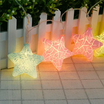

1.5M 10 LED String Lights Garland DIY Star Lamps Lights Christmas Lantern Outdoor Garden Wedding Decoration 7.7*7.5*3.9 cm