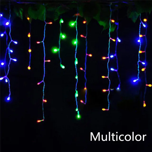 RGB Рождественская гирлянда, светодиодный светильник на окно, 4M, 0,4-0,6 м, гирлянды для украшения рождества, Нового года, праздников - Испускаемый цвет: RGB