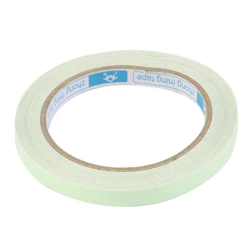 10M 10mm Luminous Tape Self-adhesive Warning Tape Night Vision Glow In Dark Safety Security Home Decoration Tapes