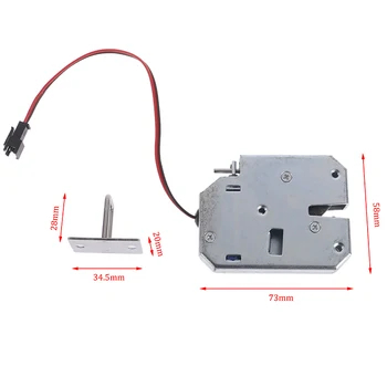 

Small electromagnetic lock DC 12V1.5A supermarket intelligent locker electronic lock access control electric lock mailbox lock