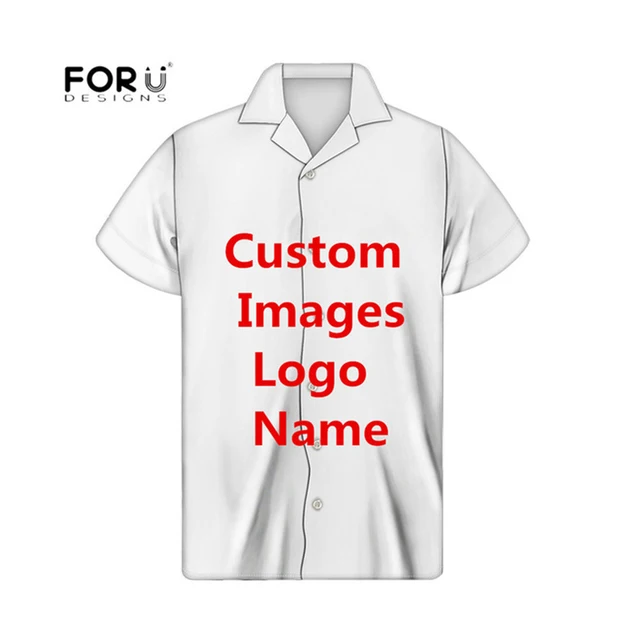 FORUDESIGNS Summer Men Shirts Polynesian Tribe Design Casual Loose Beach Camisas Oversized Chemise Homme V-neck Men Clothing Hot Beige