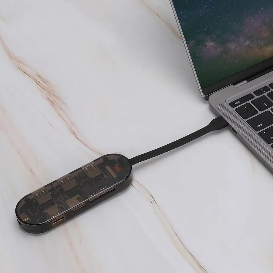 7 в 1 тип-c концентратор USB-C к HDMI USB3.0 конвертер док-станция Поддержка карты памяти тип-c к HDMI концентратор