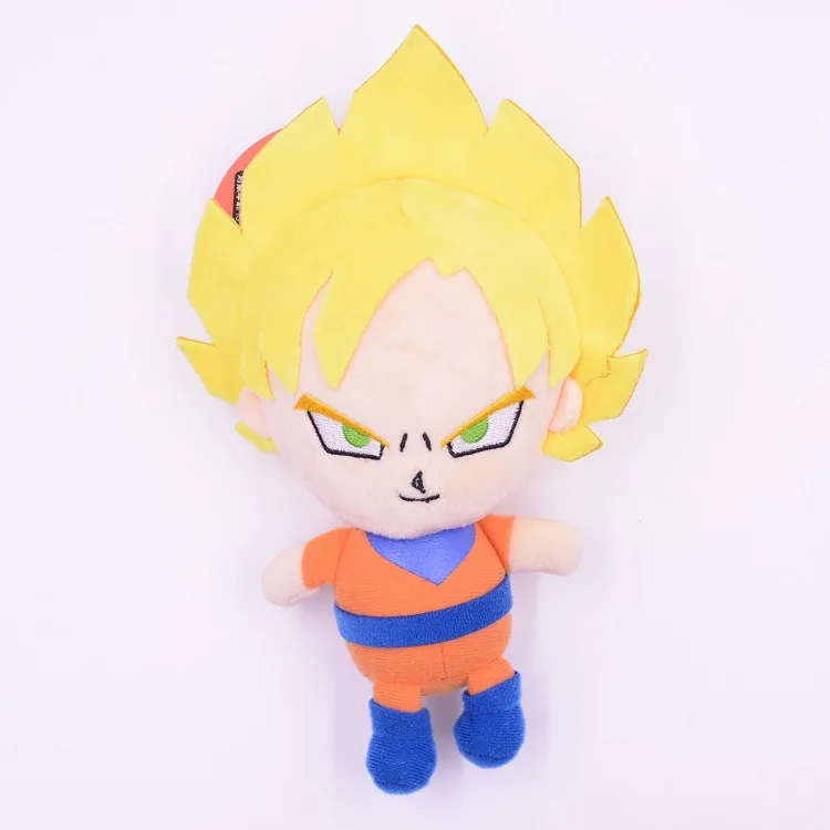 [Top] 5pcs/lot Dragon ball Super Saiyan Son Goku Piccolo Vegeta doll Stuffed plush toy model Home Decoration child kids Gift