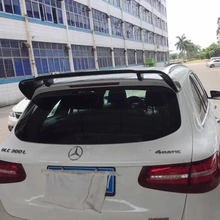 W253 GLC углеродного волокна черный глянец авто Стайлинг заднее