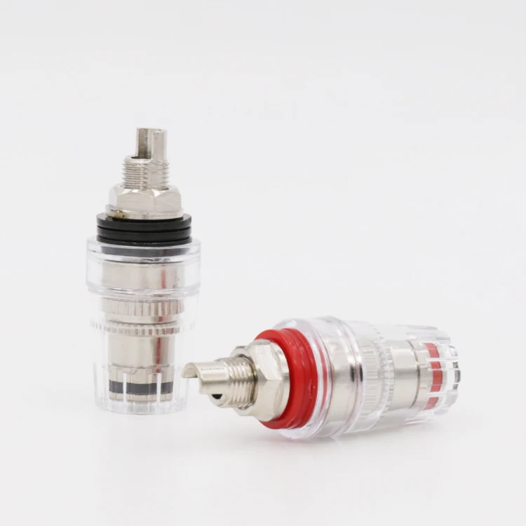 

8pcs High Performance Rhodium plated binding post for Amplifier Speaker 4mm Banana plug connector