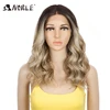 Perruque Lace Front wig bouclée 20 pouces-Noble, perruque synthétique, perruque de Cosplay Lace Front Wig avec dégradée pour femmes noires ► Photo 1/6