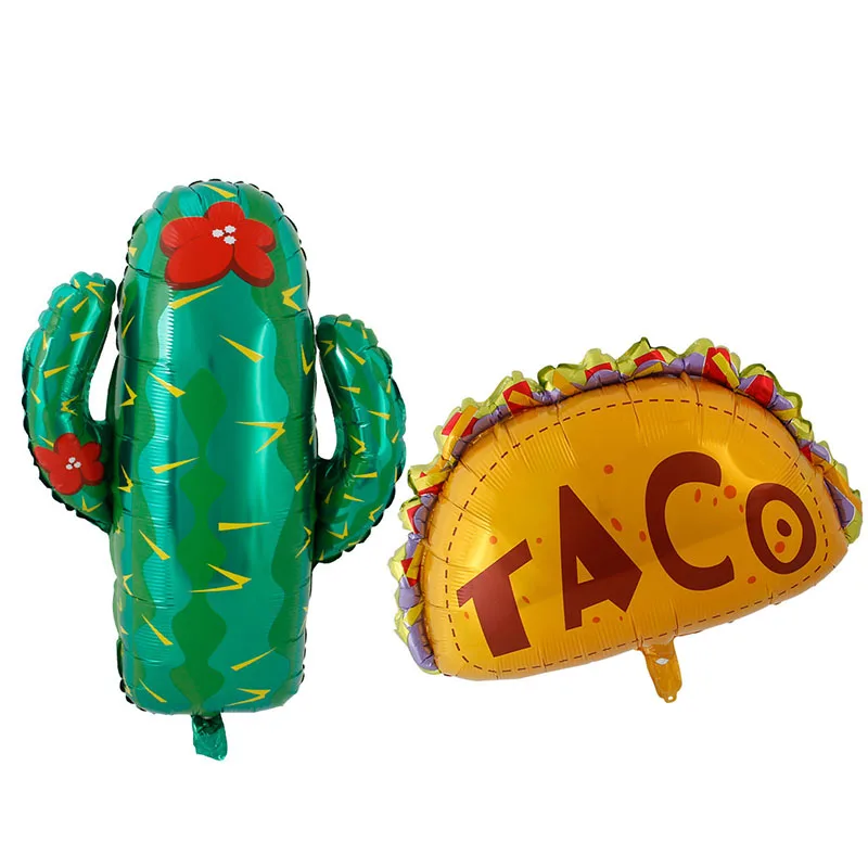 Мексиканские вечерние воздушные шары аксессуары вечерние TACO but LOVE вечерние Фиеста кактус гелиевая фольга Воздушные шары TacoTwosday - Цвет: cactus and taco