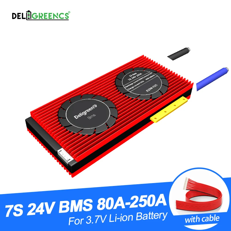 Высокоточный bms 7S 24 в BMS 80A 100A 150A 200A 250A для 18650 26650 литиевый аккумулятор скутера с