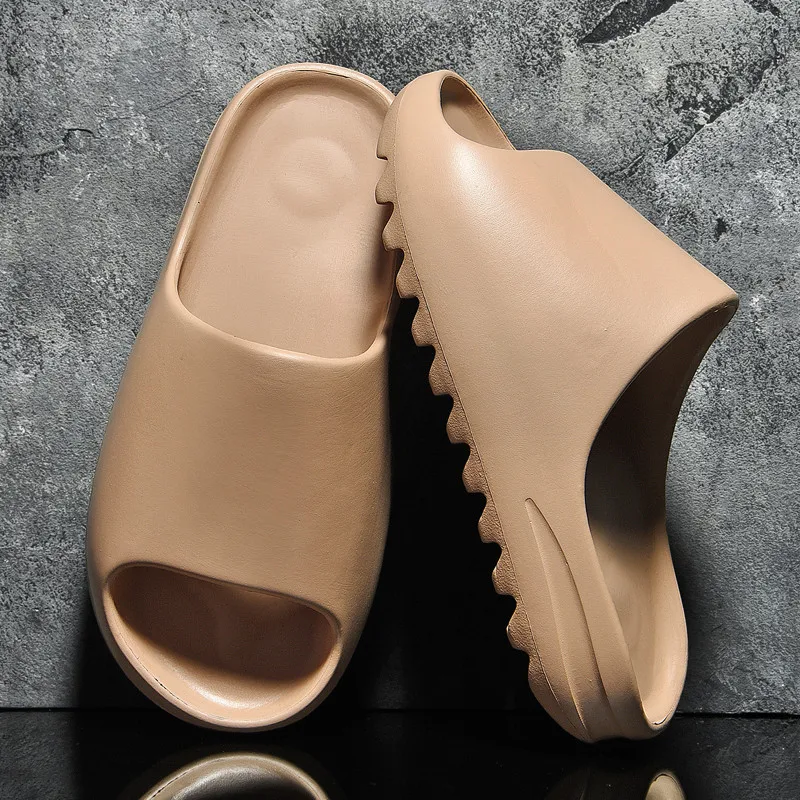 Slippers Beach-Shoes Brown Summer Slides Women Thick WEH Eva for Casual Sole Trending