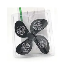 4-blade Fireplace Fan Sturdy Silent Cycle Heating Rust-proof Good Thermal Conductivity Sturdy Practical Fireplace Fan
