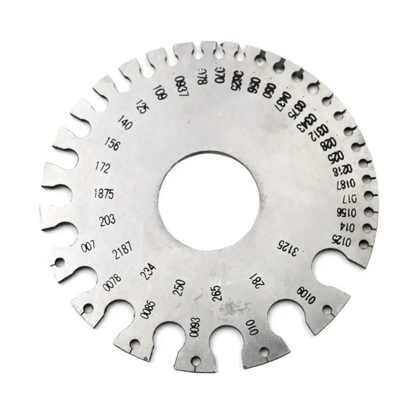 

Round Cable Sheet Stainless Steel SWG Wire Gage Standard Thickness Metal Gauge