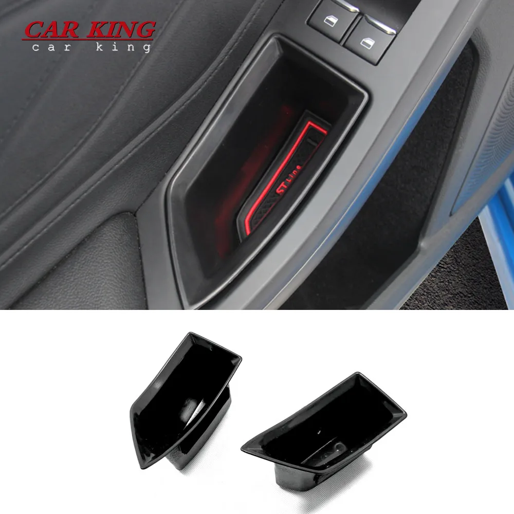 

Car Organizer For Ford Focus 4 MK4 2019 2020 ABS Plastic Door Handle Storage Box Container Holder Auto Styling Accessories 2pcs
