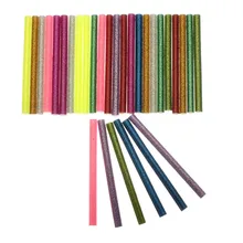 30 шт./лот, 7*100 мм, цветной, яркий, смешанный цвет, термоплавкий клей-карандаш, мобильный, красивый, сделай сам, инструменты, очень вязкие, клейкие Полоски