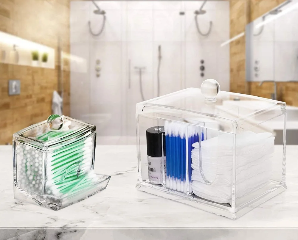 Cotton pad plastic storage box (3)