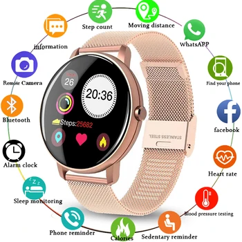 

LIGE New Full Touch Screen Smart Watch Men Heart Rate Blood Pressure Call Reminder Function Sport Smartwatch For Android IOS+Box