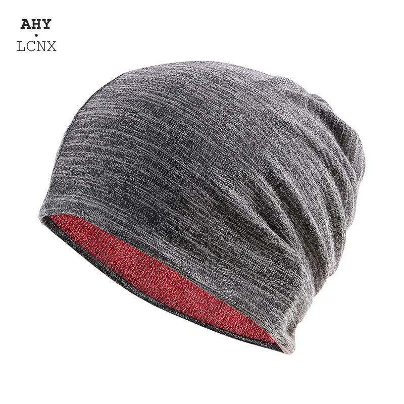 Cotton Ponytail Hat Beanies Cotton Turban Hat Mens Winter Hat