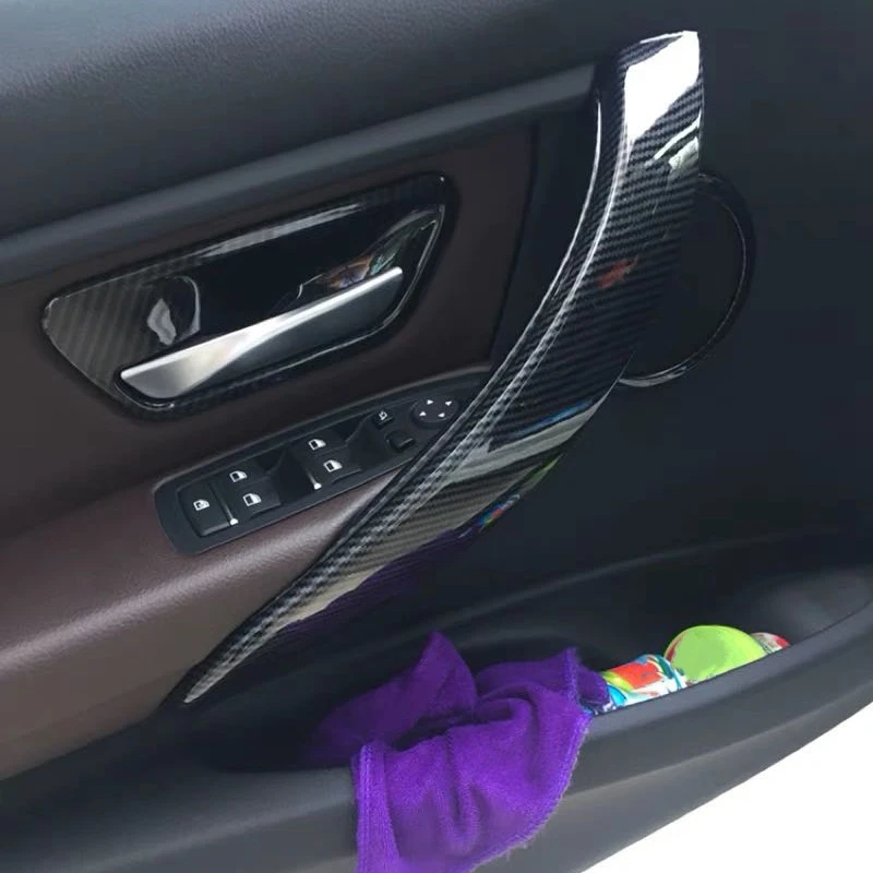 Карбон накладка на внутреннюю дверную ручку Накладка для BMW 3 серии F30 F31 2013 2017 GT F34