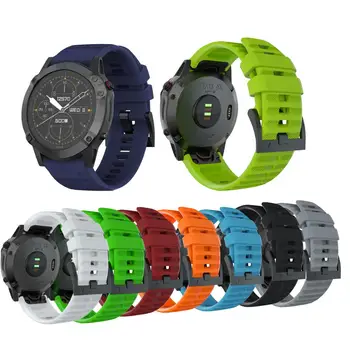 

New 26mm Watch Strap Replacement Silicagel Soft Band wrist Strap For Garmin Fenix 6x 3 HR 5x GPS Watch