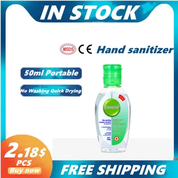

5/10/20pcs 50ml Disposable Hand Sanitizer Anti Bacterial Hand Disinfection Gel Quick Drying Handgel 75% Ethanol for Home Outdoor