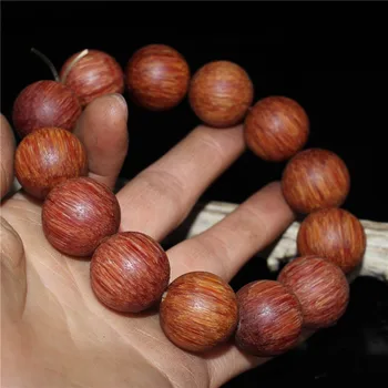 

China old Beijing old goods Cow ox horn carving Round beads bracelet